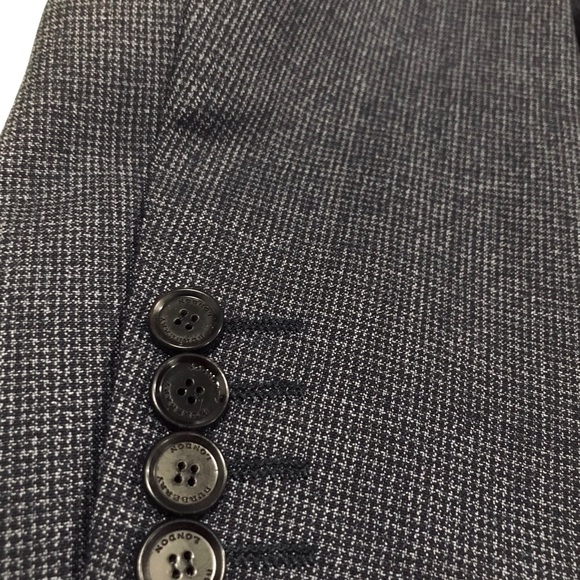 BURBERRY Retro Men’s Slim Skinny Suit Jacket Blazer Size 48R - Picture 11 of 11